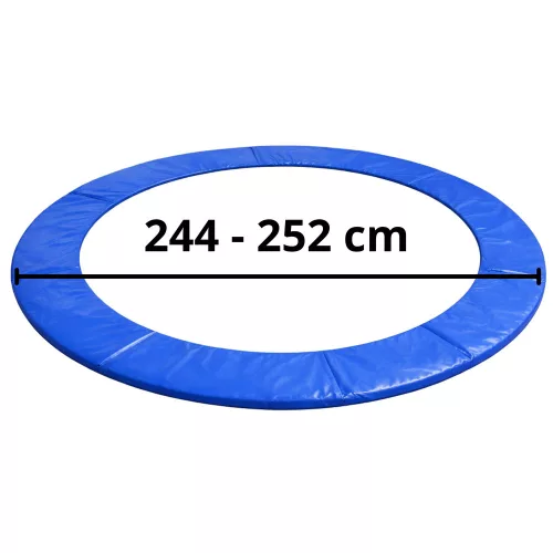 Trambulinhoz való, rugós alátét, kék, 244-252 cm, 8 láb