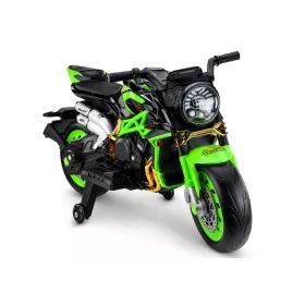   XW-07 Akkumulátoros Motorkerékpár Megvilágított LED Kerekekkel Zöld