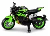 XW-07 Akkumulátoros Motorkerékpár Megvilágított LED Kerekekkel Zöld