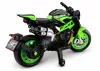 XW-07 Akkumulátoros Motorkerékpár Megvilágított LED Kerekekkel Zöld