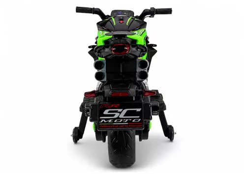 XW-07 Akkumulátoros Motorkerékpár Megvilágított LED Kerekekkel Zöld