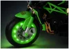 XW-07 Akkumulátoros Motorkerékpár Megvilágított LED Kerekekkel Zöld