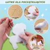 Kreatív filc varró plüssjáték készlet Meseország DIY 6 db.