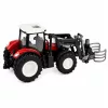 RC piros távirányítású mezőgazdasági traktor bálafogóval 1:24