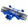 Távirányítású traktor görgővel, piros lámpákkal, 1:24