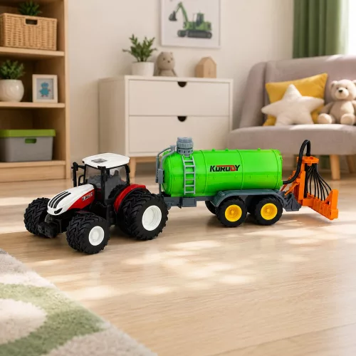 Távirányítású mezőgazdasági traktor folyékony műtrágya permetezővel 1:24