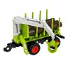 RC Távirányítású traktor erdészeti utánfutóval és rönkfogóval 1:24