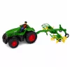 Távirányítású mezőgazdasági traktor szénagereblyével RC lámpákkal 1:24