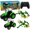 Távirányítású mezőgazdasági traktor gereblyével RC lámpákkal 1:24