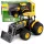 Mezőgazdasági traktor buldózer lámpákkal, sárgán szól 1:24
