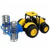 Mezőgazdasági traktor görgős lámpákkal, sárgán hangzik 1:24