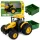 Mezőgazdasági traktor műtrágyaszóróval, sárga hangjelzéssel 1:24