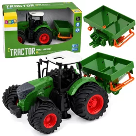   Mezőgazdasági traktor vetőgéppel gumikerekes mezőgazdasági gép 1:24