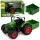 Mezőgazdasági traktor műtrágyaszóróval gumikerekekkel zöld 1:24