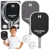 Pickleball tenisz tollaslabda ütő szett 2 labdával, fekete és szürke