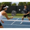 Pickleball tenisz tollaslabda ütő szett 2 labdával, fekete és szürke