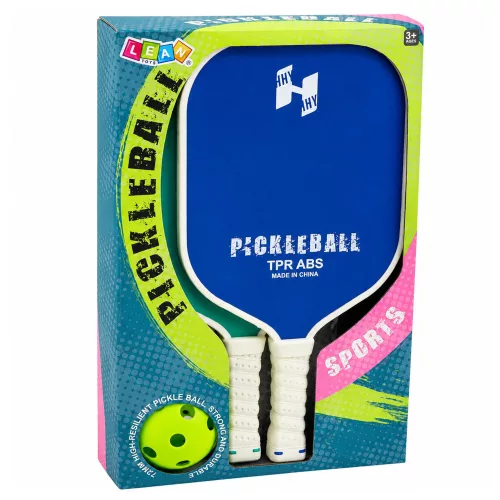 Zöld és kék tenisz tollaslabda pickleball ütő szett