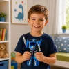 Auto Robot 2in1 Rendőrautó-indító Kis robotok Fények Hangok