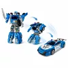 Auto Robot 2in1 Rendőrautó-indító Kis robotok Fények Hangok