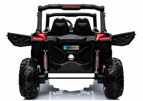 Jeep XMX603 elektromos kisautó - fekete, MP4-vel