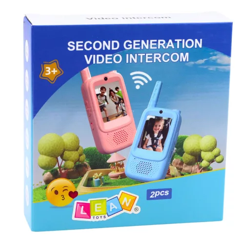 Walkie-talkie gyerekeknek videóbeszélgetés-felvevő kamera kék