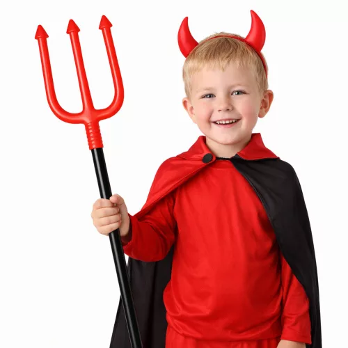 Ördög villás Halloween ördög jelmez kellék 112 cm