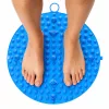 Kerek Akupresszúrás Talpmasszázs Matrac Szegecsekkel Kék 33 cm
