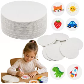   Varázslatos 3D festőpapír barkács farost korongok 20 db 6 cm
