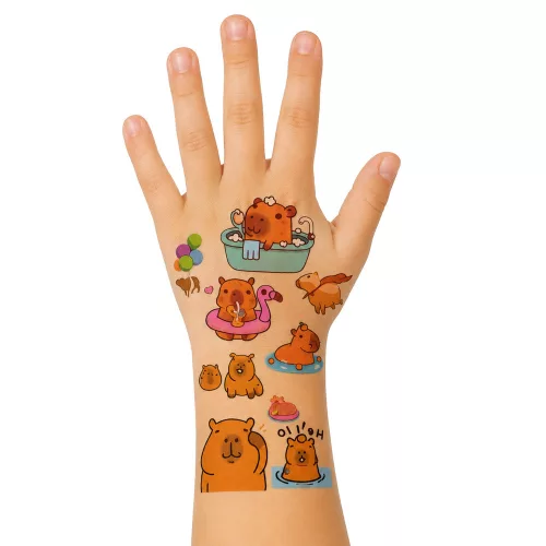 Ideiglenes tetoválások készlet gyerekeknek Capybara 95 tetoválás