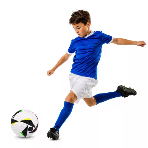 Futball-labda gyepre, fehér, mintás, 22 cm, 5-ös méret