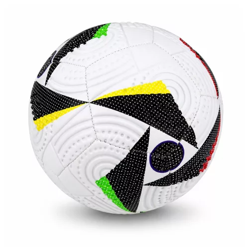 Futball-labda gyepre, fehér, mintás, 22 cm, 5-ös méret