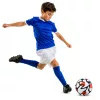 Futball-labda gyeppályára, fehér és narancssárga, 22 cm, 5-ös méret