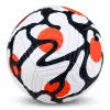 Futball-labda gyeppályára, fehér és narancssárga, 22 cm, 5-ös méret