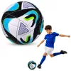 Futball-labda füves pályára, fekete és kék, 22 cm, 5-ös méret