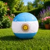 Futball-labda edzőpályára, argentin színek, 22 cm, 5-ös méret