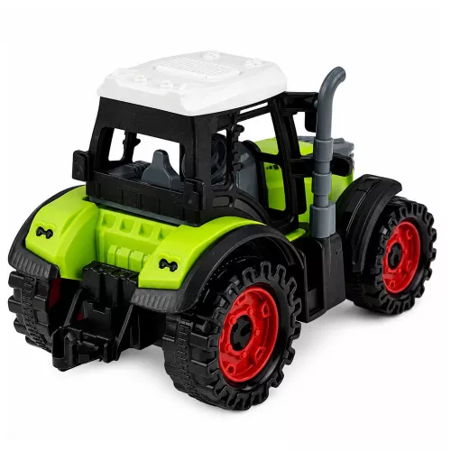 Zöld 15 cm-es mezőgazdasági traktor súrlódó meghajtással