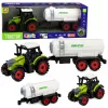 Mezőgazdasági traktor tartálykocsival, súrlódásos meghajtással, mezőgazdasági gép, 34 cm