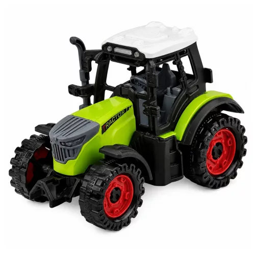 Mezőgazdasági traktor tartálykocsival, súrlódásos meghajtással, mezőgazdasági gép, 34 cm