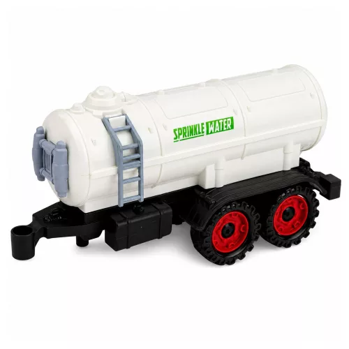 Mezőgazdasági traktor tartálykocsival, súrlódásos meghajtással, mezőgazdasági gép, 34 cm