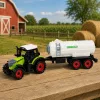 Mezőgazdasági traktor tartálykocsival, súrlódásos meghajtással, mezőgazdasági gép, 34 cm