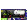 Mezőgazdasági traktor tartálykocsival, súrlódásos meghajtással, mezőgazdasági gép, 34 cm
