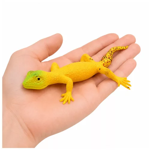 Arany Gekkó Gumifigura Nyújtható Realisztikus Hüllő 15,5 cm