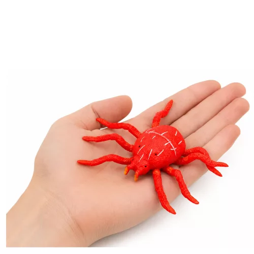 Pók Piros Gumifigura Nyújtható Valósághű 12 cm
