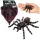 Pók Tarantula Gumifigura Nyújtható Realisztikus Fekete 10 cm