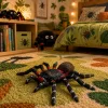 Pók Tarantula Gumifigura Nyújtható Realisztikus Fekete 10 cm