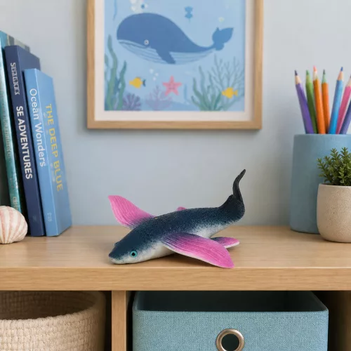 Repülő Hal Gumifigura Nyújtható Valósághű Óceáni Hal 12 cm