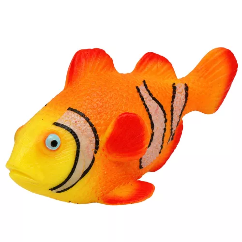 Bohóchal gumihal figura, nyújtható, valósághű óceáni hal, 10 cm