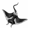 Hal Gumi Stingray Figura Nyújtható Realisztikus Óceáni Hal 13cm