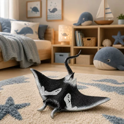 Hal Gumi Stingray Figura Nyújtható Realisztikus Óceáni Hal 13cm