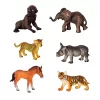 Vadállat figurák készlet leopárd tigris elefánt ló park 3D tábla